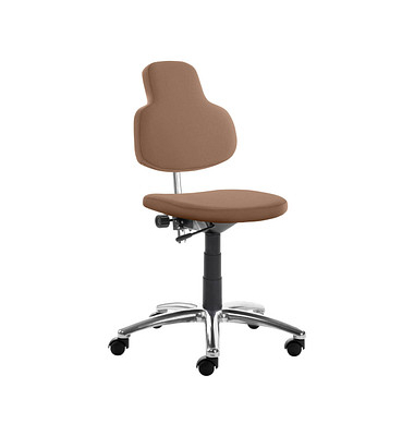 Bürodrehstuhl myMAX, hellbraun / schwarz, bis 120kg Bürodrehstuhl myMAX, hellbraun / schwarz, bis 120kg