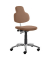 Bürodrehstuhl myMAX, hellbraun / schwarz, bis 120kg