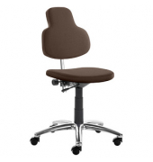 Bürodrehstuhl myMAX, dunkelbraun / schwarz, bis 120kg