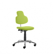 Bürodrehstuhl myMAX, apfelgrün / chrom/schwarz, bis 120kg