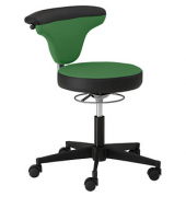 B&uuml;rodrehstuhl myTORRO SIT, dunkelgr&uuml;n/schwarz / schwarz, bis 140kg, ohne Kopfst&uuml;tze