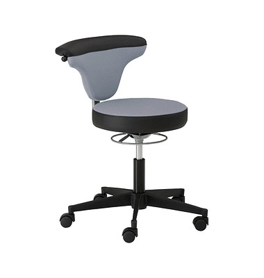 Bürodrehstuhl myTORRO SIT, hellgrau/schwarz / schwarz, bis 140kg