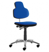 Bürodrehstuhl myMAX, mittelblau/schwarz / schwarz, bis 120kg