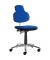 Bürodrehstuhl myMAX, mittelblau/schwarz / schwarz, bis 120kg