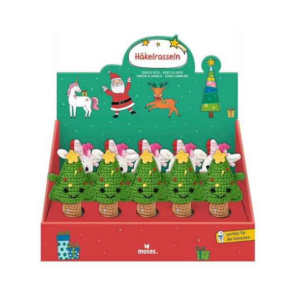 10 Stück Moses Häkelrassel Weihnachtsfreunde sortiert Rassel 4033477168870 MOSES.
