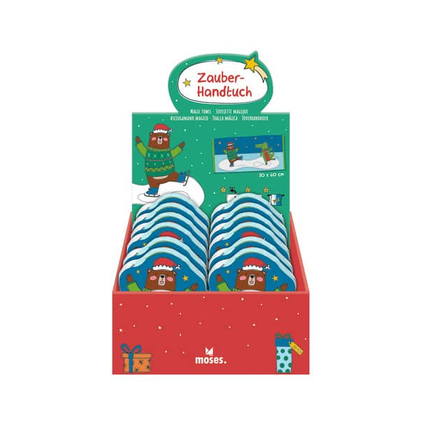 18 Stück Moses Zauber-Handtuch Weihnachtsfreunde Zauber-Handtuch 4033477172549 MOSES.