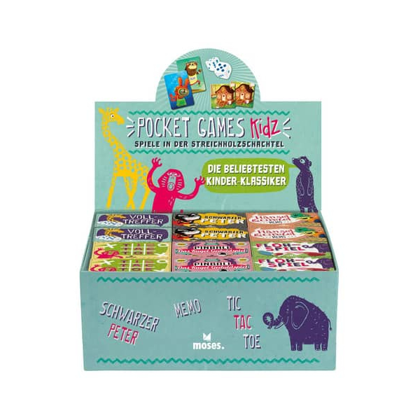 48 Stück Moses Taschenspiel Pocket Games Kidz sort. 4033477903204 MOSES