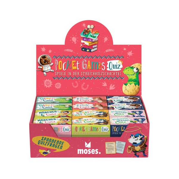 48 Stück Moses Taschenspiel Pocket Games Quiz sort. 4033477903747 MOSES