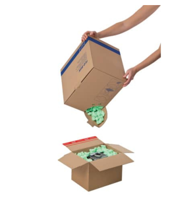 Verpackungschips 30000802 Flo-Box Styropor wei&szlig; 