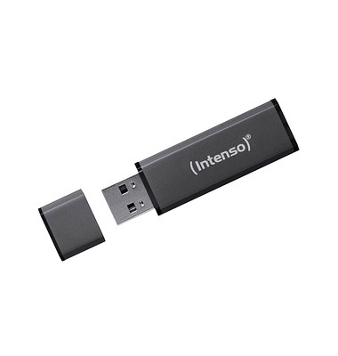 USB-Stick Alu Line 3521495, anthrazit, ohne, USB 2.0, 128 GB