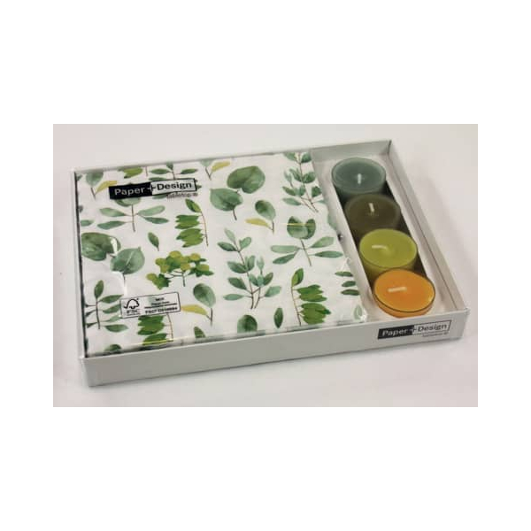 4037698210998 - Kombibox Servietten mit Teelichtern Fresh - 33 x 33 cm 4 4037698210998 - Kombibox Servietten mit Teelichtern Fresh - 33 x 33 cm 4