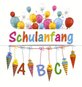 Motivservietten 210220 / Schulanfang, 3-lagig, 33x33cm