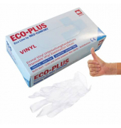 Einweghandschuhe, Vinyl, weiß, Größe 10 / XL,