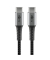 goobay USB C Kabel 0,5 m schwarz, grau