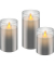 LED-Kerzen 57865 grau min. 150 Std. Brenndauer