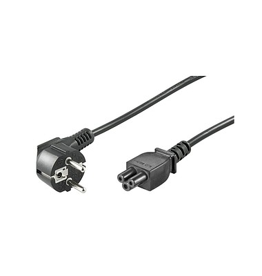 goobay Schutzkontakt/Geräte C5 Netzkabel 1,8 m schwarz