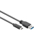 goobay USB C/USB 3.0 A Kabel 3,0 m schwarz