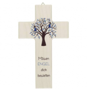 Kinderkreuz Lebensbaum blau