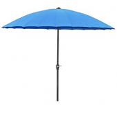 Garden Pleasure Sonnenschirm rund blau