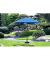 Garden Pleasure Sonnenschirm rund blau