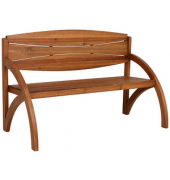 Garden Pleasure Gartenbank Hadia 985188 braun Holz 140,0 cm