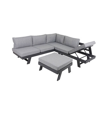 Garden Pleasure Loungegruppe Donna grau