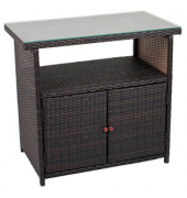 Garden Pleasure Kommode Padua 970353 coffee 1 Fachboden 90,0 x 50,0 x 84,0 cm