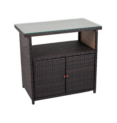 Garden Pleasure Kommode Padua 970353 coffee 1 Fachboden 90,0 x 50,0 x 84,0 cm