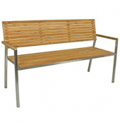 Garden Pleasure Gartenbank Denver 304771 braun Holz 150,0 cm