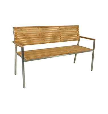 Garden Pleasure Gartenbank Denver 304771 braun Holz 150,0 cm