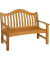 Garden Pleasure Gartenbank Kingston 985248 braun Holz 131,0 cm