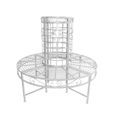 Garden Pleasure Gartenbank Larissa 950528 weiß Metall 121,0 cm Garden Pleasure Gartenbank Larissa 950528 weiß Metall 121,0 cm