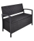 Garden Pleasure Gartenbank Ferrara 970299 schwarz Kunststoff 117,0 cm