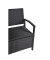 Garden Pleasure Gartenbank Ferrara 970299 schwarz Kunststoff 117,0 cm