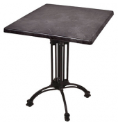 Bistrotisch MORENA 305412-1, 74cm (H), 70x70cm (BxT), quadratisch, dunkelgrau / schwarz