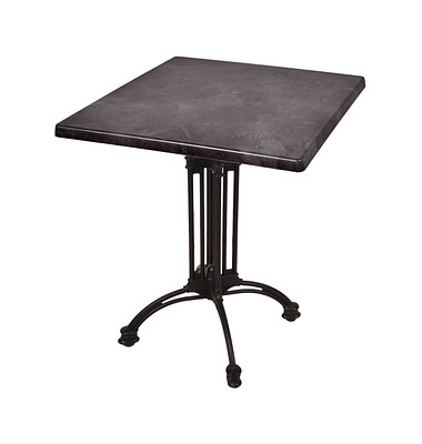 Bistrotisch MORENA 305412-1, 74cm (H), 70x70cm (BxT), quadratisch, dunkelgrau / schwarz