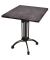 Bistrotisch MORENA 305412-1, 74cm (H), 70x70cm (BxT), quadratisch, dunkelgrau / schwarz