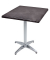Bistrotisch BRENTA 305412-3, 74cm (H), 70x70cm (BxT), quadratisch, dunkelgrau / silber