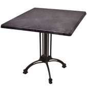Bistrotisch MORENA 305413-1, 74cm (H), 80x80cm (BxT), rund, dunkelgrau / schwarz