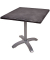 Bistrotisch PICOS 305413-2, 74cm (H), 80x80cm (BxT), quadratisch, dunkelgrau / silber matt