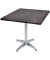 Bistrotisch BRENTA 305413-3, 74cm (H), 80x80cm (BxT), quadratisch, dunkelgrau / silber