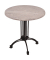 Bistrotisch MORENA 305416-1, 74cm (H), 70x70cm (BxT), rund, hellbraun / schwarz