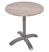 Bistrotisch PICOS 305416-2, 74cm (H), 70x70cm (BxT), rund, hellbraun / silber matt