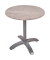Bistrotisch PICOS 305416-2, 74cm (H), 70x70cm (BxT), rund, hellbraun / silber matt