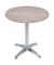 Bistrotisch BRENTA 305416-3, 74cm (H), 70x70cm (BxT), rund, hellbraun / silber