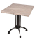 Bistrotisch MORENA 305418-1, 74cm (H), 70x70cm (BxT), quadratisch, hellbraun / schwarz