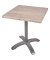 Bistrotisch PICOS 305418-2, 74cm (H), 70x70cm (BxT), quadratisch, hellbraun / silber matt