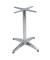 Bistrotisch BRENTA 305418-3, 74cm (H), 70x70cm (BxT), quadratisch, hellbraun / silber