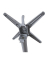 Bistrotisch PICOS 305419-2, 74cm (H), 80x80cm (BxT), quadratisch, hellbraun / silber matt