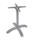 Bistrotisch PICOS 305419-2, 74cm (H), 80x80cm (BxT), quadratisch, hellbraun / silber matt